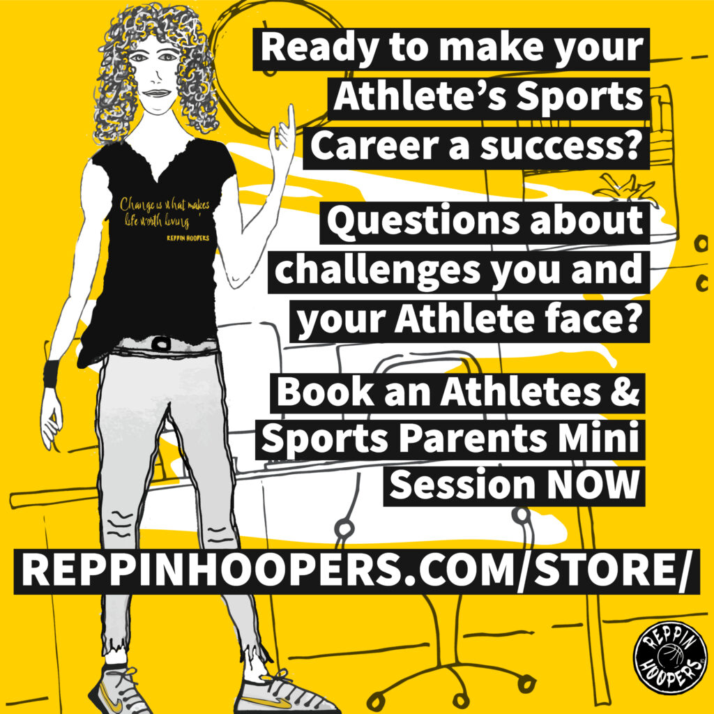 A female Coach is seen, promoting her Mini Session for Athletes and Sports parents.