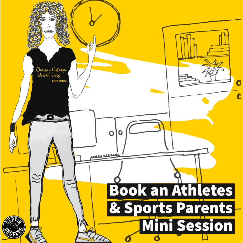 A female Coach is seen, promoting her Mini Session for Athletes and Sports parents.